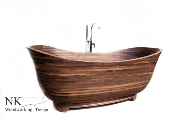 Baignoire en bois