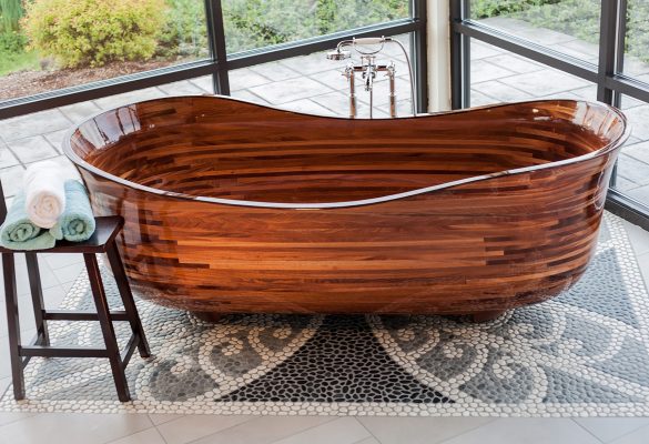 Baignoire en bois